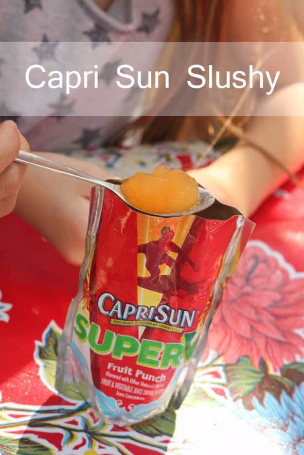 Frozen Capri Sun, quick to explain to anyone else in the house and a fix that makes the whole routine less annoying