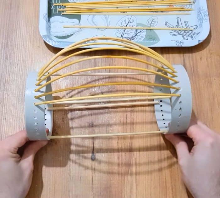 Chandelier Made From Bamboo Sticks Project
