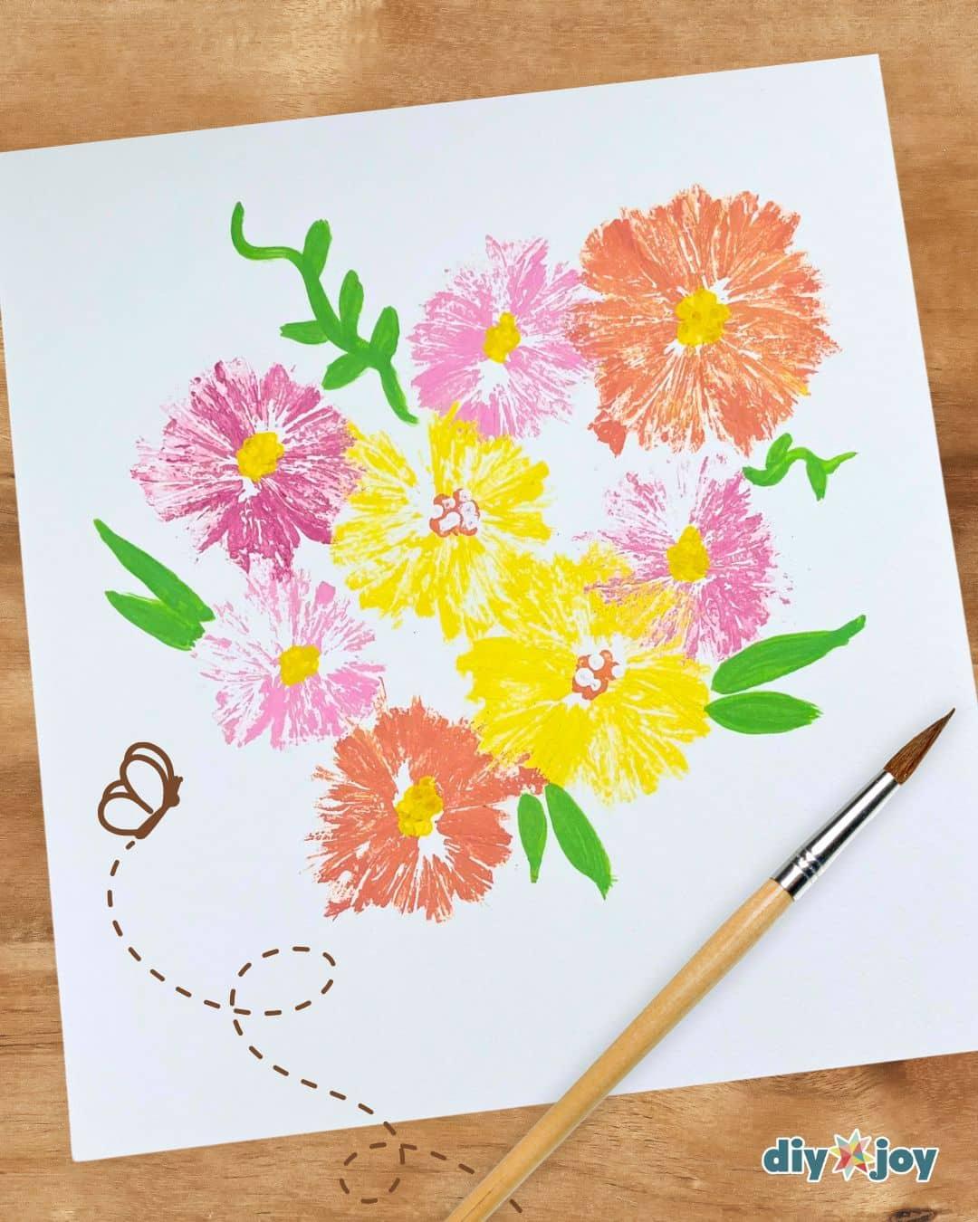Flowers Plastic Bag — acrylic flower painting techniques