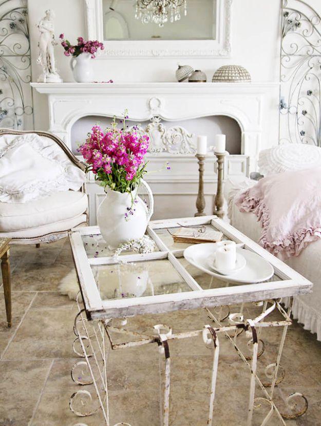 Reclaimed Window and Wrought Iron Table, a creative way to reuse what you already have and worth trying in almost any room