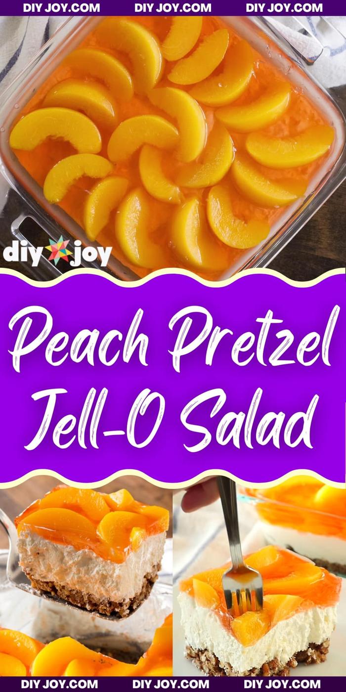 Easy Peach Pretzel Jell-O Salad Recipe