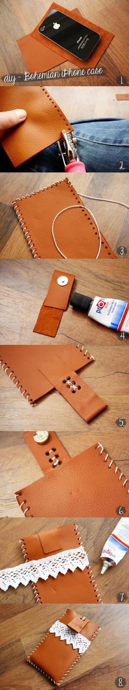 DIY Sewing Gift Ideas for Adults and Kids, Teens, Women, Men and Baby - DIY Bohemian Style iPhone Case - Cute and Easy DIY Sewing Projects Make Awesome Presents for Mom, Dad, Husba