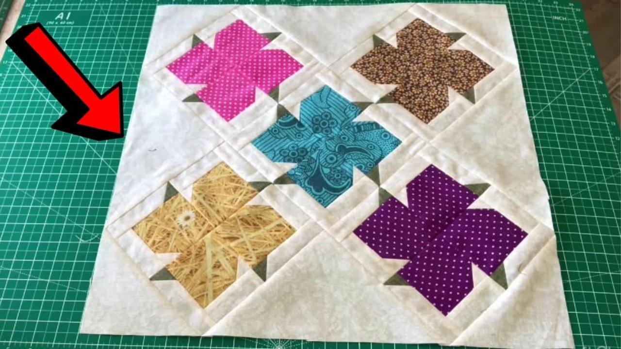 Easy Patchwork Flower Block Tutorial for Beginners