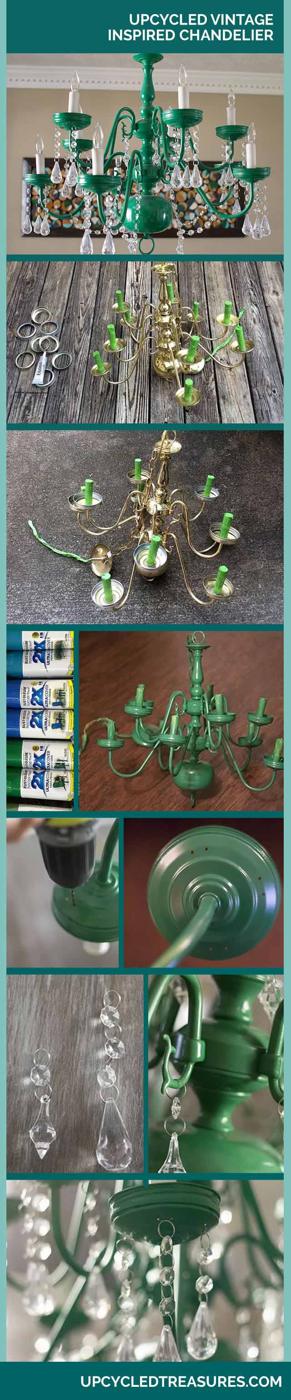 DIY Mason Jar Chandelier - Vintage Home Decor Ideas