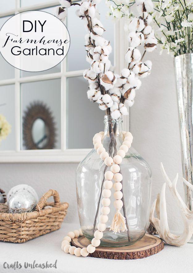 DIY Farmhouse Wood Bead Garland, a project worth trying this weekend and handy for your next project