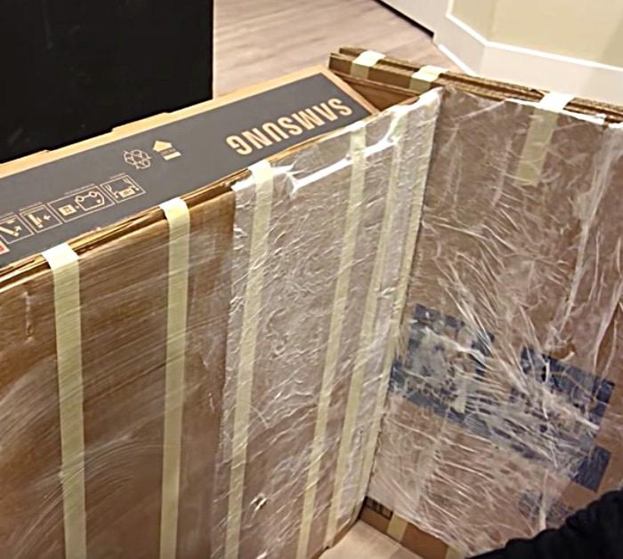 Make a DIY Daybed with storage out of a Samsung TV Box