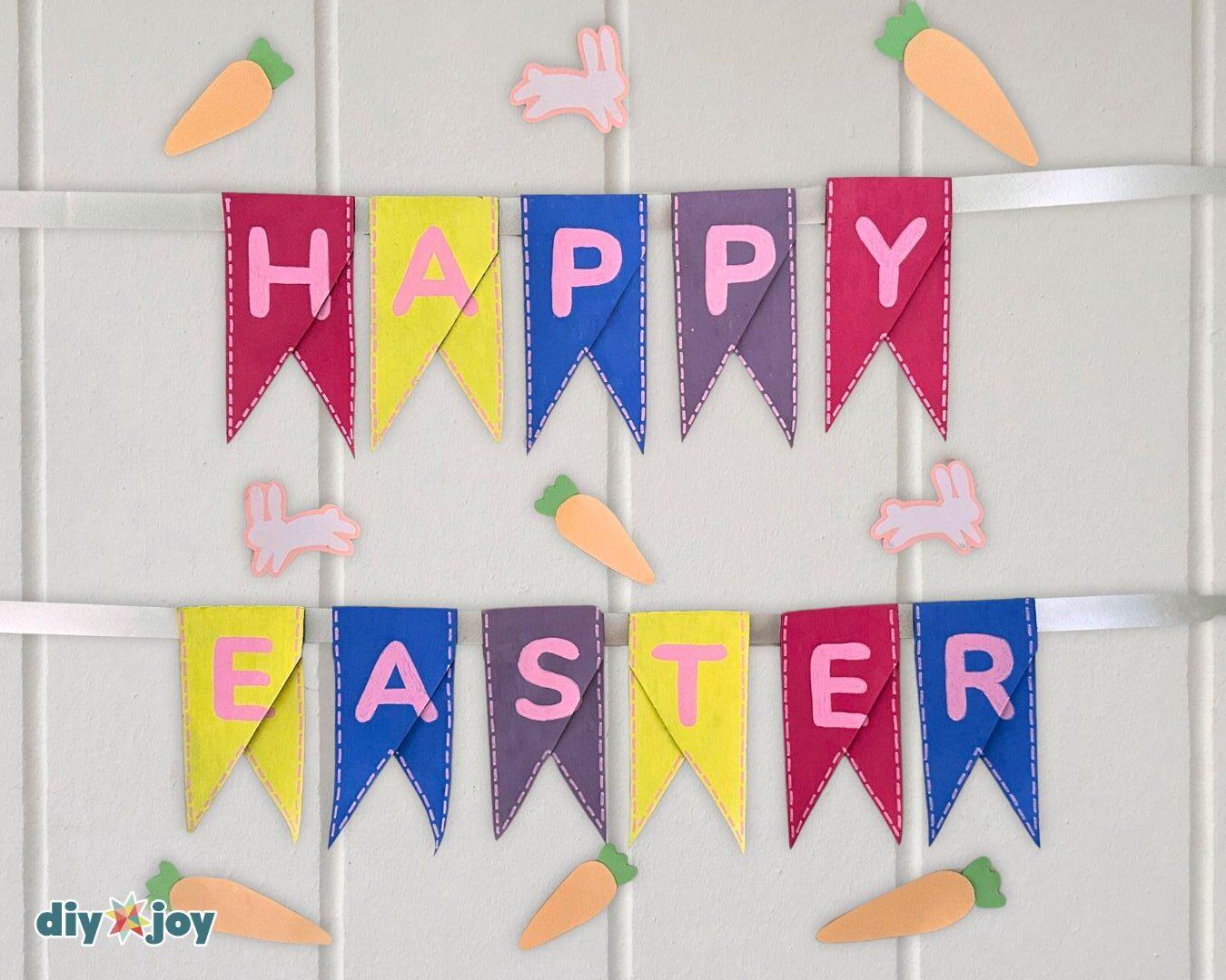 Toilet Paper Roll Easter Banner — diy easter banner