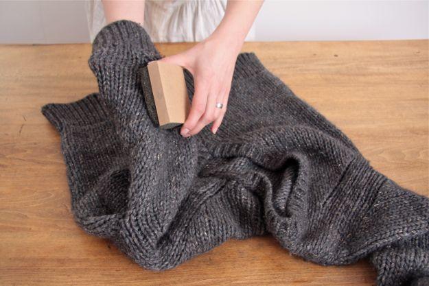 Get Rid Of Lint Balls, an affordable way to try something new and an idea that is easy to recreate at home