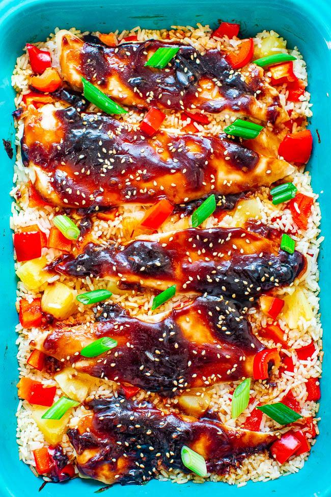 Baked Teriyaki Chicken and Rice Casserole, a recipe worth keeping on hand and a favorite pick from this roundup