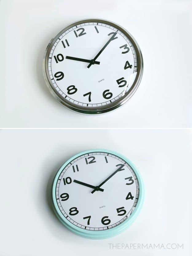 Painted IKEA Clock, no special tools needed to pull this together and the shortcut that saves a genuine chunk of time