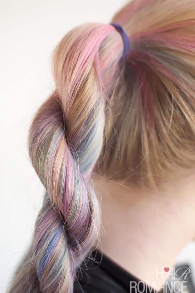 Holiday Hairstyles - Rope Twist Braid - Cute DIY Hair Styles for Christmas and New Years Eve, Special Occasion - Updos, Braids, Buns, Ponytails, Half Up Half Down Looks #hairstyles