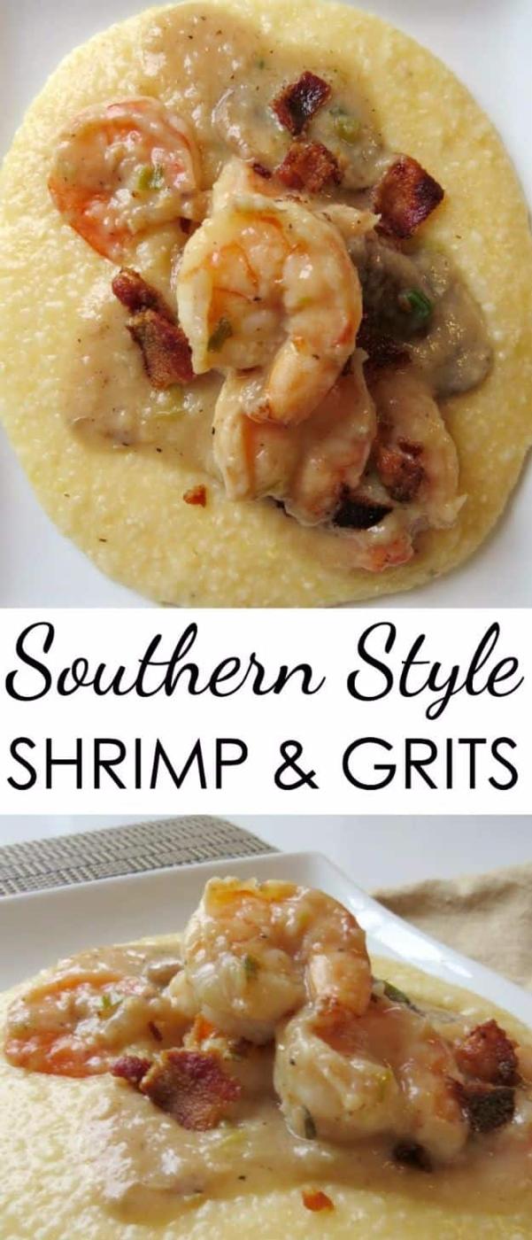 Best Country Cooking Recipes - Southern Style Shrimp And Grits - Easy Recipes for Country Food Like Chicken Fried Steak, Fried Green Tomatoes, Southern Gravy, Breads and Biscuits,