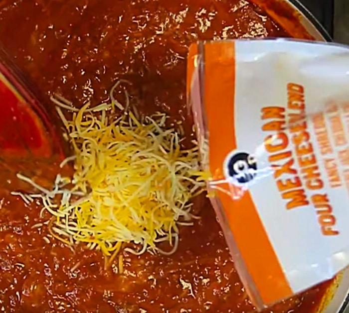 Make a chili cheese burrito like Taco Bell