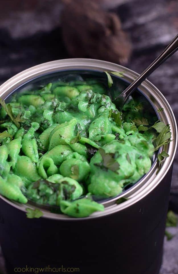 Party recipe idea with simple make-ahead option and dessert-table favorite, showing the finished toxic waste mac n' cheese