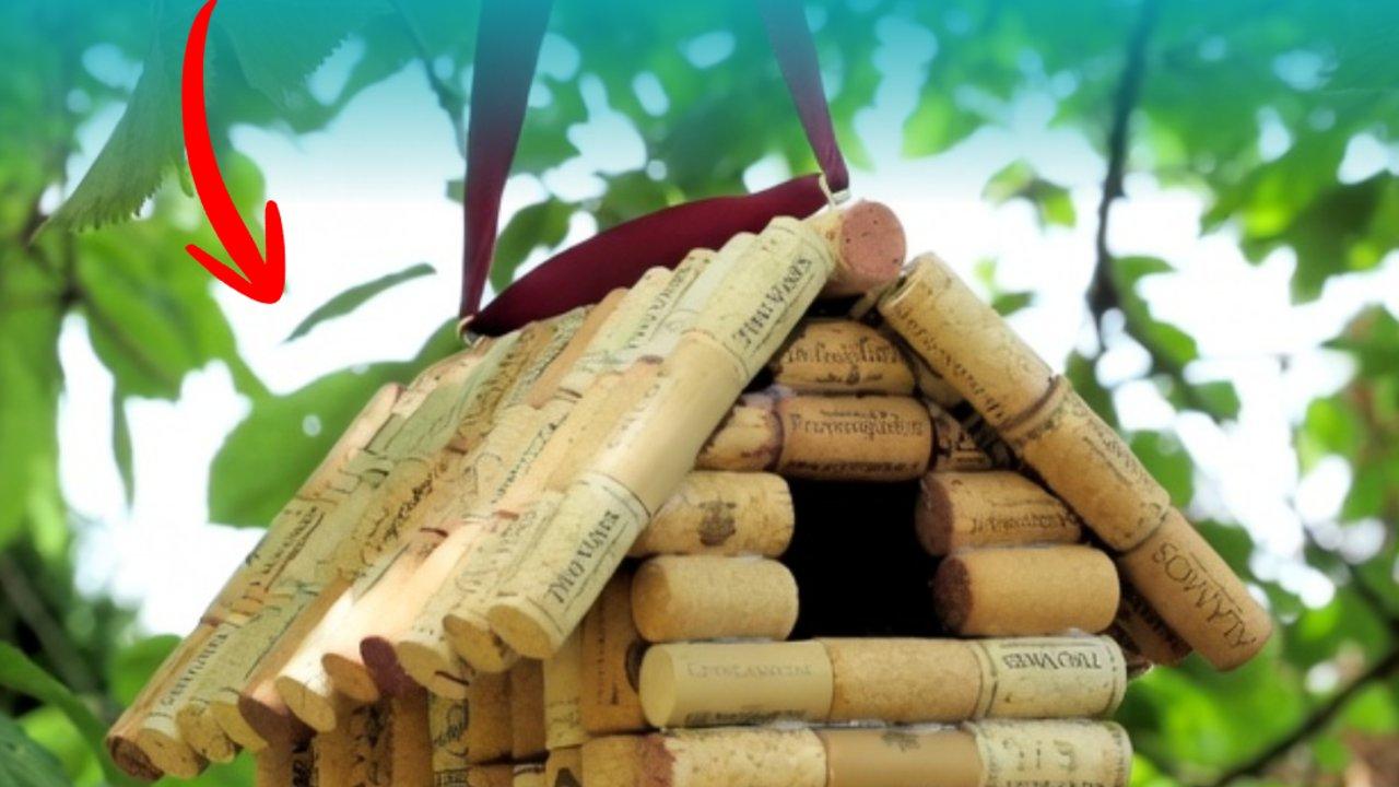 How To Make A DIY Wine Cork Birdhouse