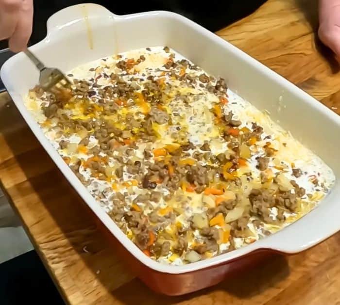 Old-Fashioned Fireman's Breakfast Casserole Ingredients