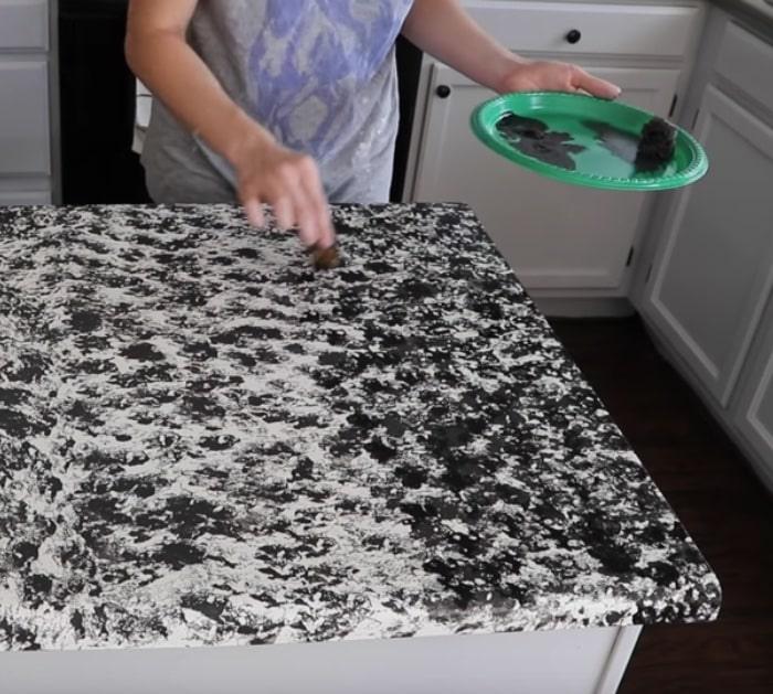 Make faux granite countertops