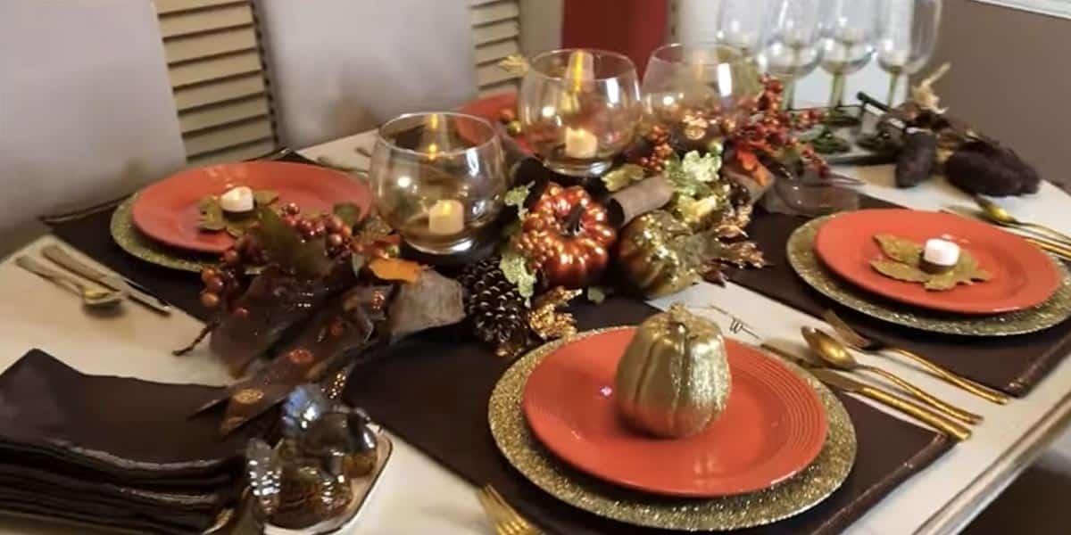 DIY Dollar Store Centerpiece For Thanksgiving