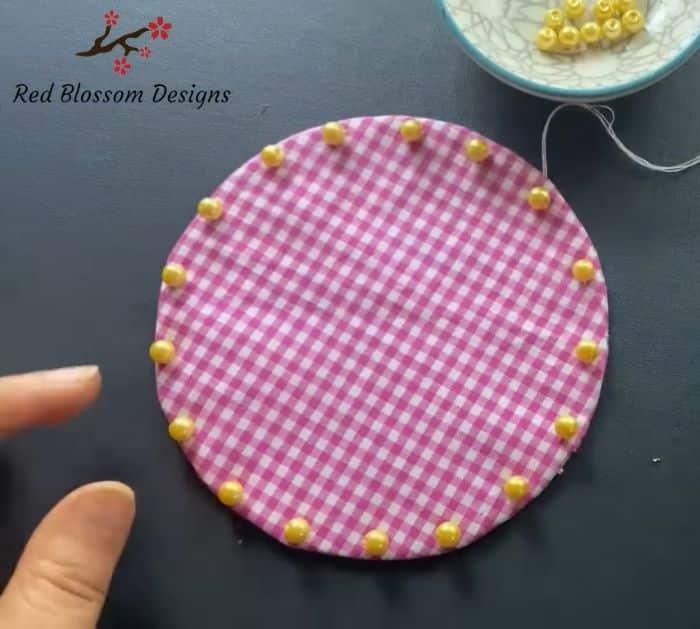 How to Make Beaded Fabric Bowl Tutorial