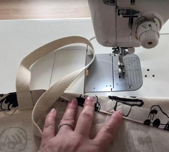 french seam tote bag steps