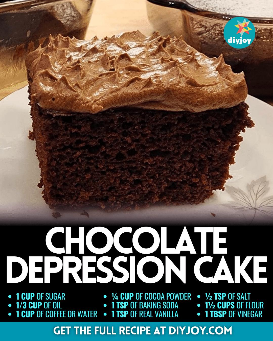 Easy Chocolate Depression Cake Recipe