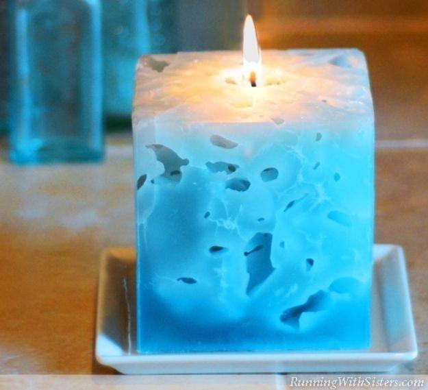 Ice Candle, a cozy accent for any room in the house and a simple gift idea friends will love and it is a nice one to bookmark