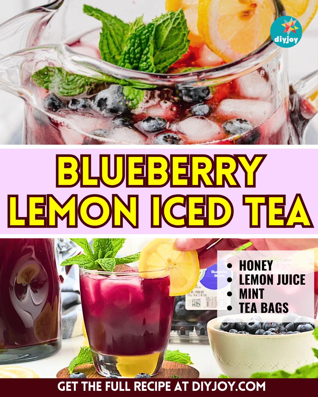 Easy Blueberry Lemon Iced Tea Recipe