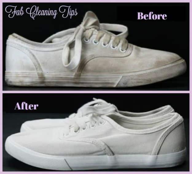 Easy Way To Clean Your White Shoes, a clever shortcut for laundry day and a practical trick using items already in the house