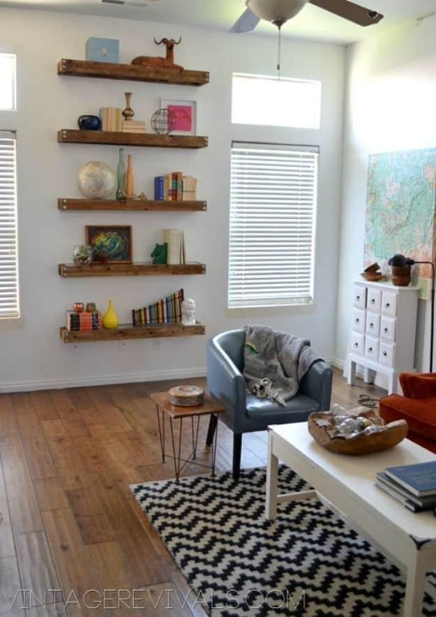 DIY Industrial Modern Floating Shelves, quick enough to finish before nap time and a keepsake worth handing down