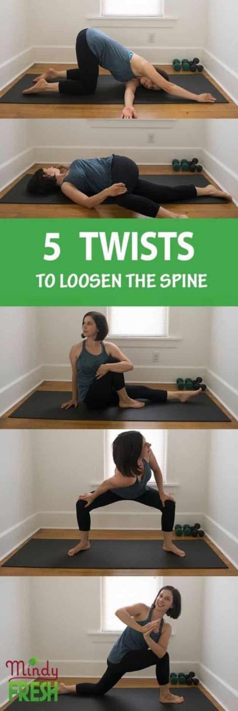 Best Exercises for 2018 - Twists To Loosen The Spine - Easy At Home Exercises - Quick Exercise Tutorials to Try at Lunch Break - Ways To Get In Shape - Butt, Abs, Arms, Legs, Thigh