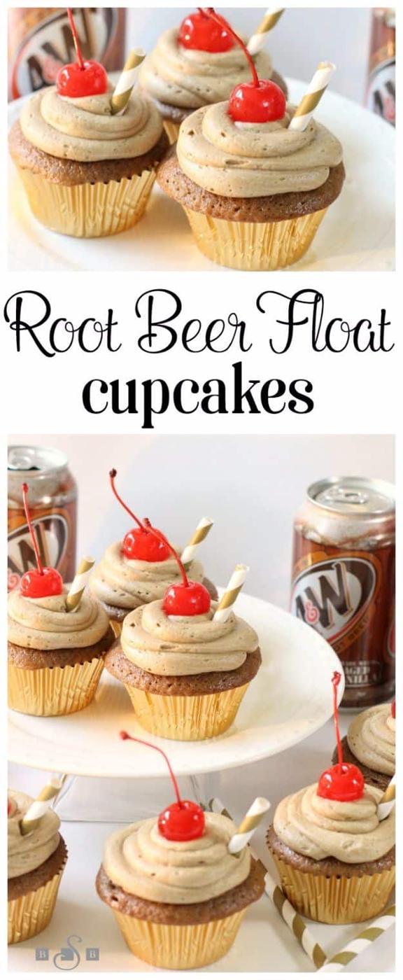 Cool Cupcake Decorating Ideas - Root Beer Float Cupcakes - Easy Ways To Decorate Cute, Adorable Cupcakes - Quick Recipes and Simple Decorating Tips With Icing, Candy, Chocolate, Bu