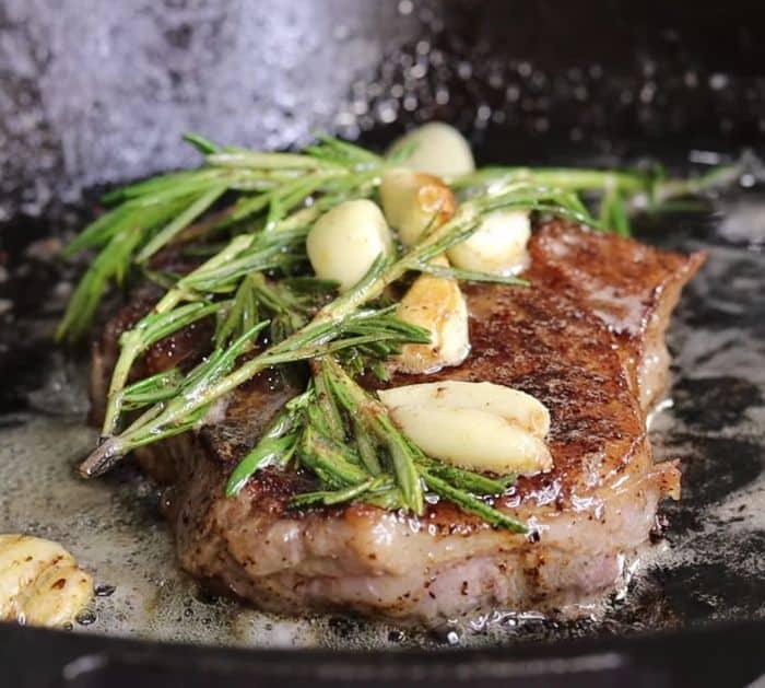 Easy Steak Smothered in Creamy Shrimp Recipe