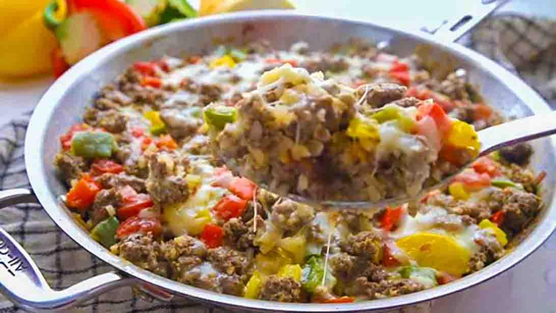 One-Pan Stuffed Pepper Skillet Recipe