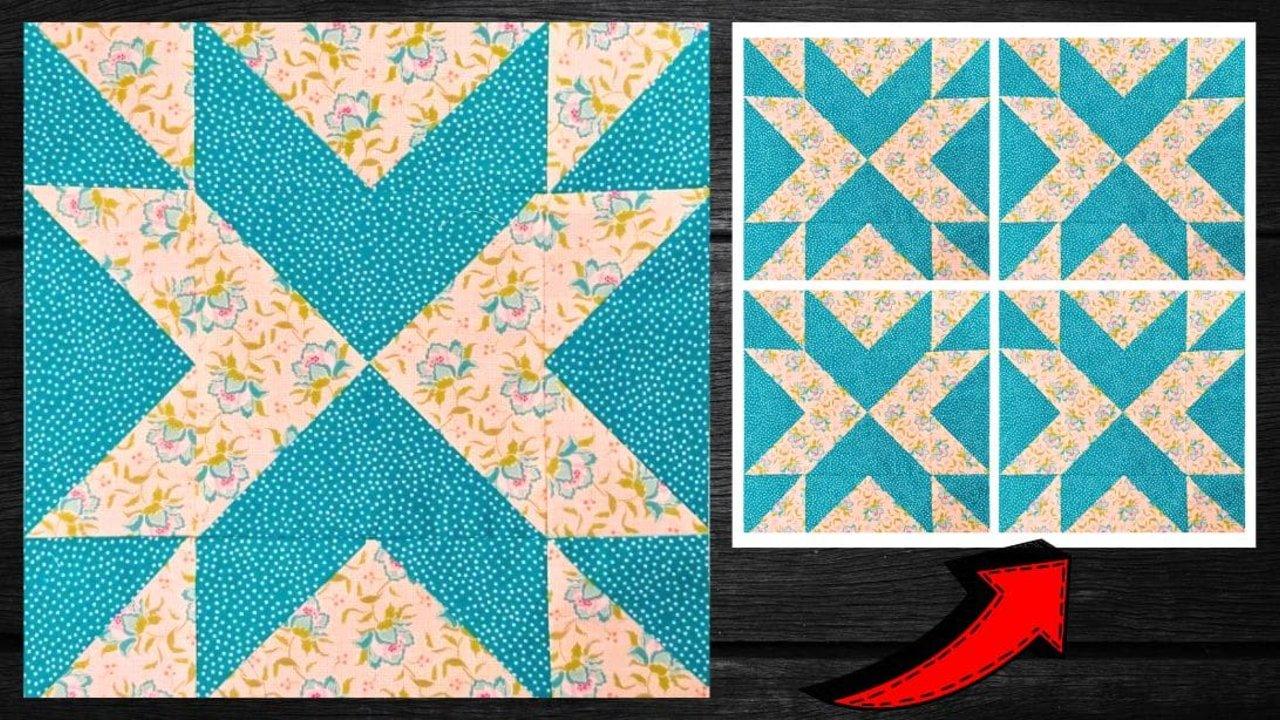 Easy Blazing Arrows Quilt Block Tutorial