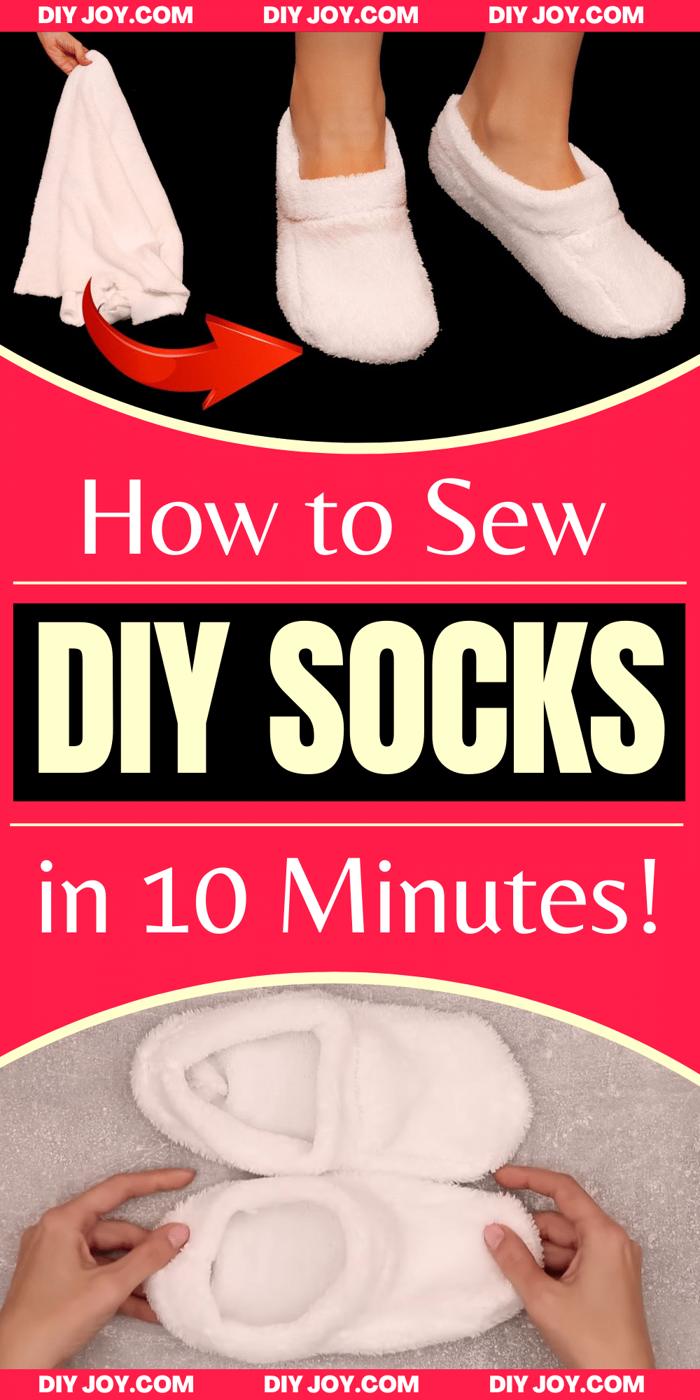 How To Sew Simple DIY Socks In 10 Minutes