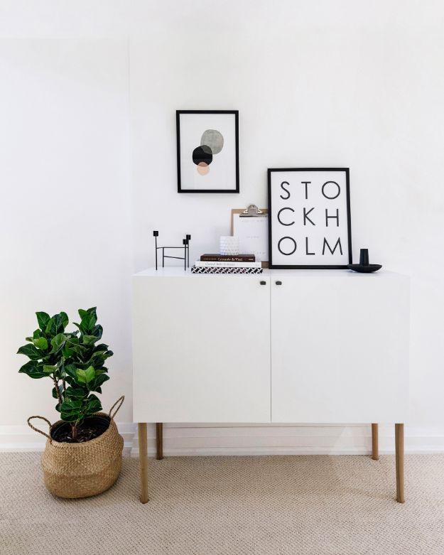 Scandinavian Sideboard Cabinet, friendly for a beginner working with basic tools and a result sturdy enough for daily use