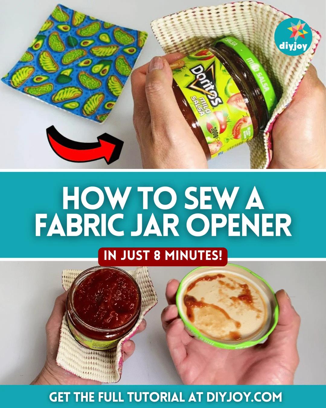 How to Sew a Fabric Jar Opener in 8 Minutes