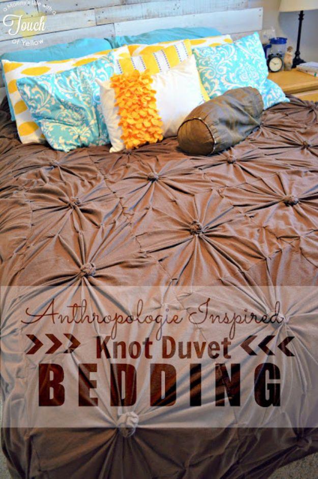 Anthropologie Inspired Knot Bedding Duvet, forgiving of small mistakes along the way and a result sturdy enough for daily use