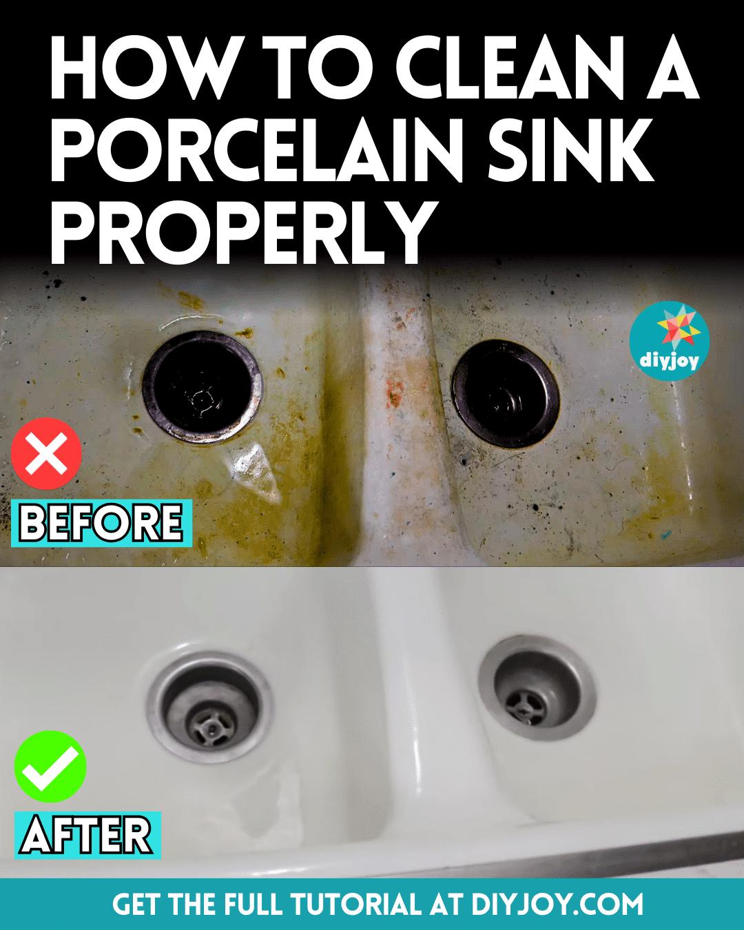 How To Clean A Porcelain Sink Properly