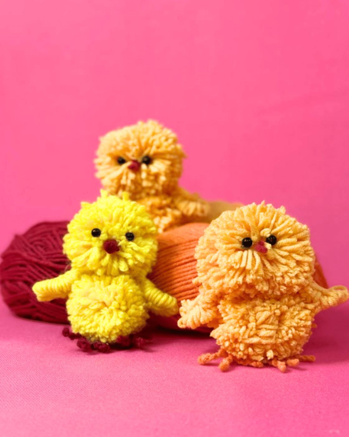 Easy Yarn Chicks — diy easter chick tutorial