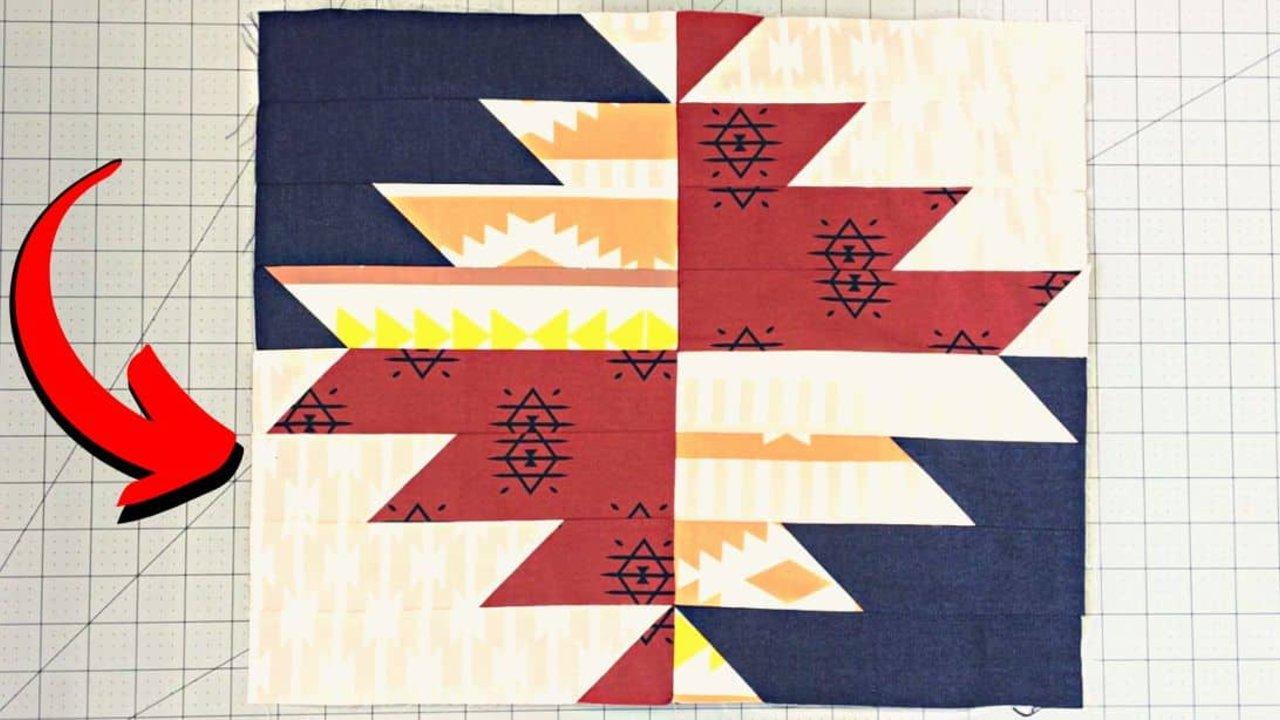 Simple Aztec Quilt Block Tutorial (with Free Pattern)