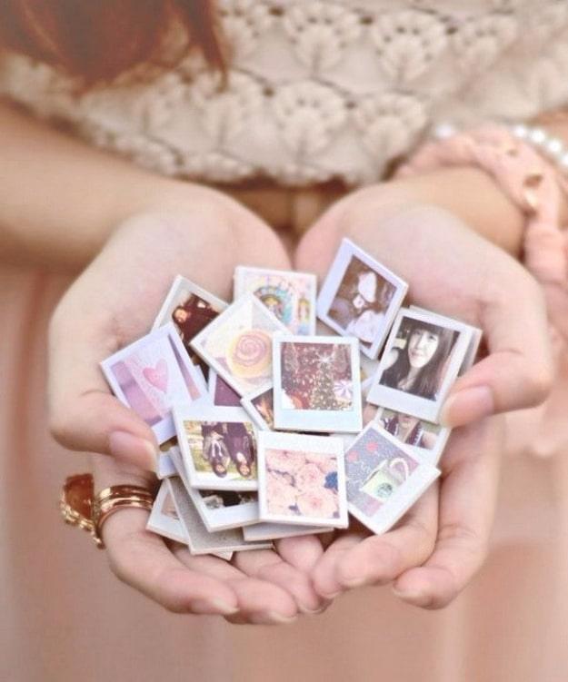 Photo Mini Magnets, a memory keepsake project, quick enough to finish before nap time and a detail guests always ask about
