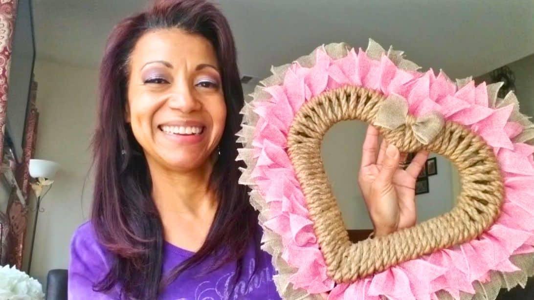 How to Make a DIY Farmhouse Heart Wreath