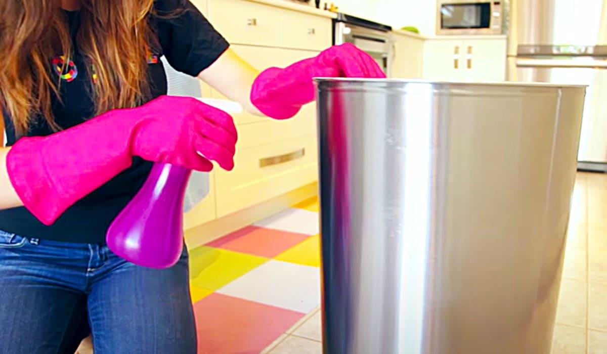 Easy Way To Clean Indoor And Outdoor Trash Cans