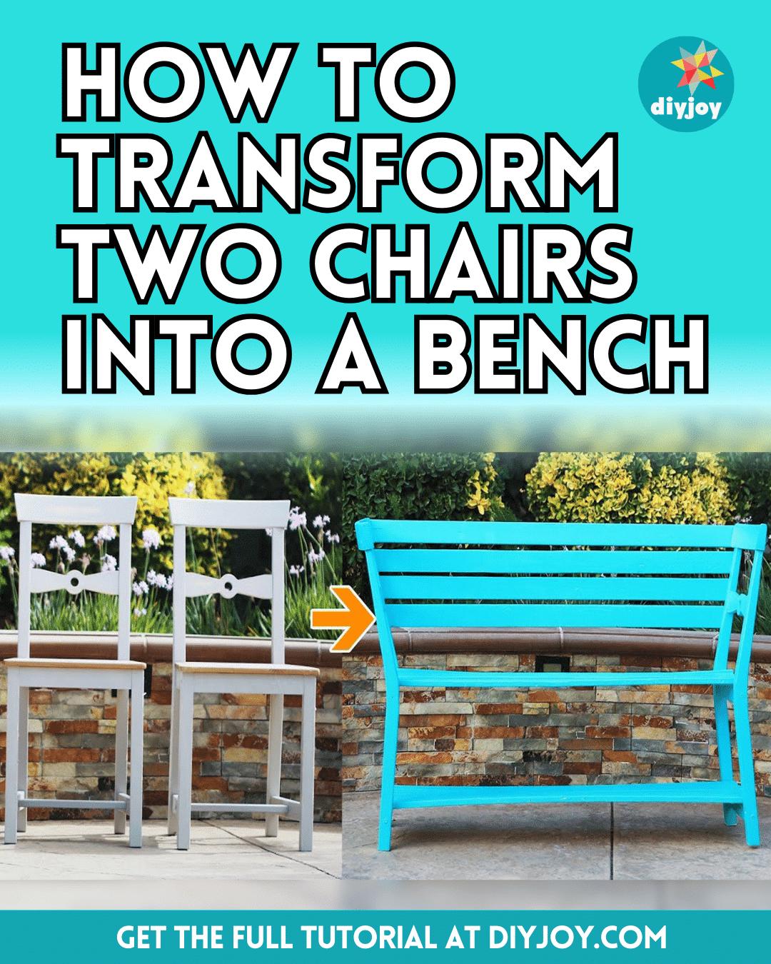 How To Transform Two Chairs Into A Bench