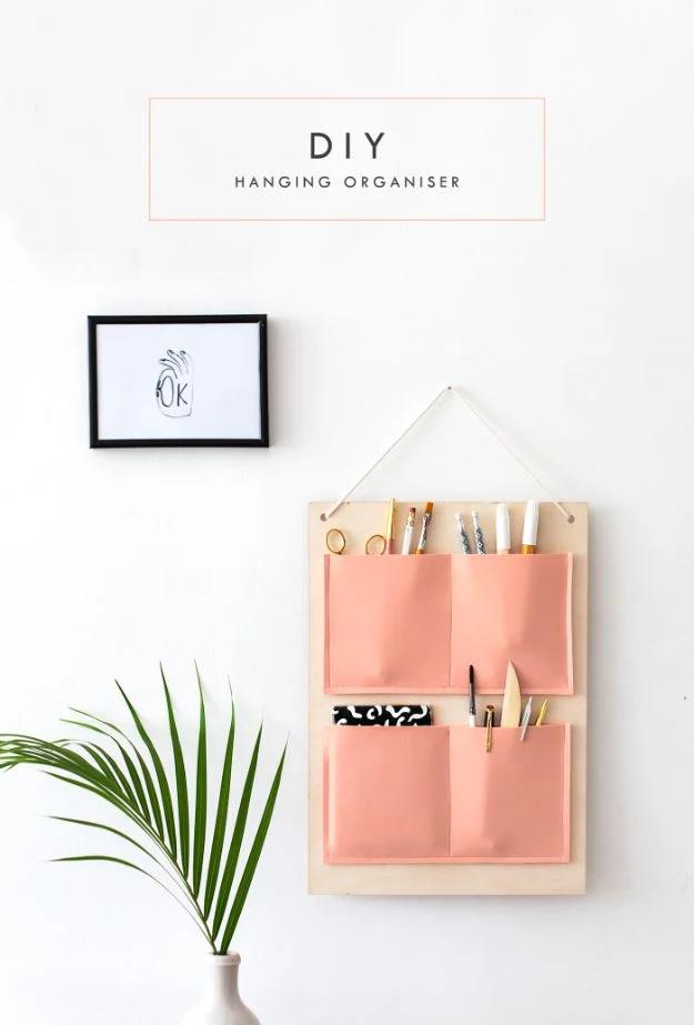 Organizing Ideas for Your Life - DIY Pocket Organizer - Easy Crafts and Cool Ideas for Getting Organized - Best Ways to Get Organized - Things to Make for Being More Efficient and