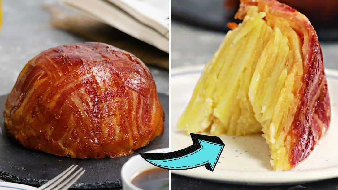 Easy To Make Shareable Bacon Cheese Potato Dome