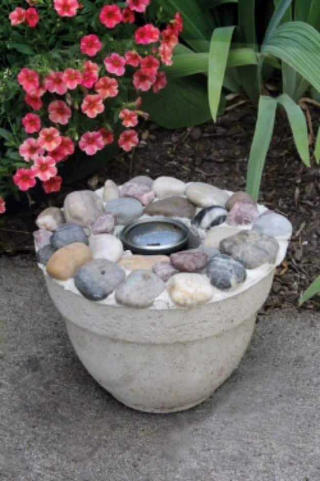 DIY Burning Bowl, fast enough to finish before the next rainy day and charm that fits right into an existing room