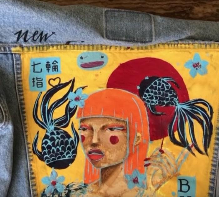 How to paint acrylic on denim