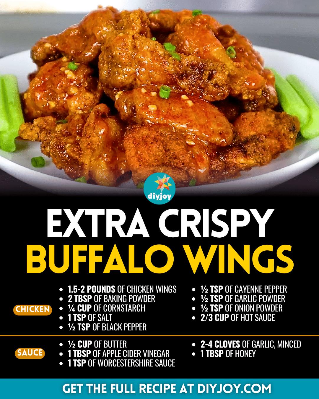 Extra Crispy Buffalo Wings Recipe